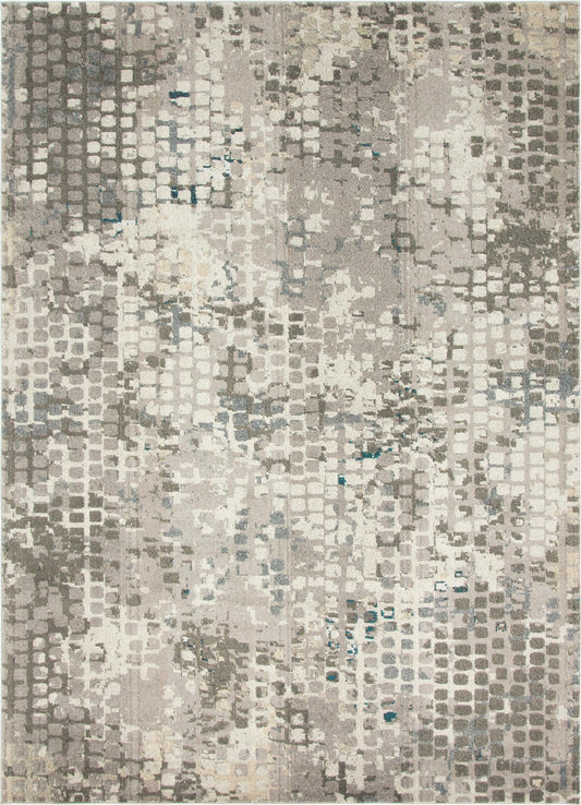 Chromatic Oasis Collection Area Rug -  Tropic Rectangle Gray Main