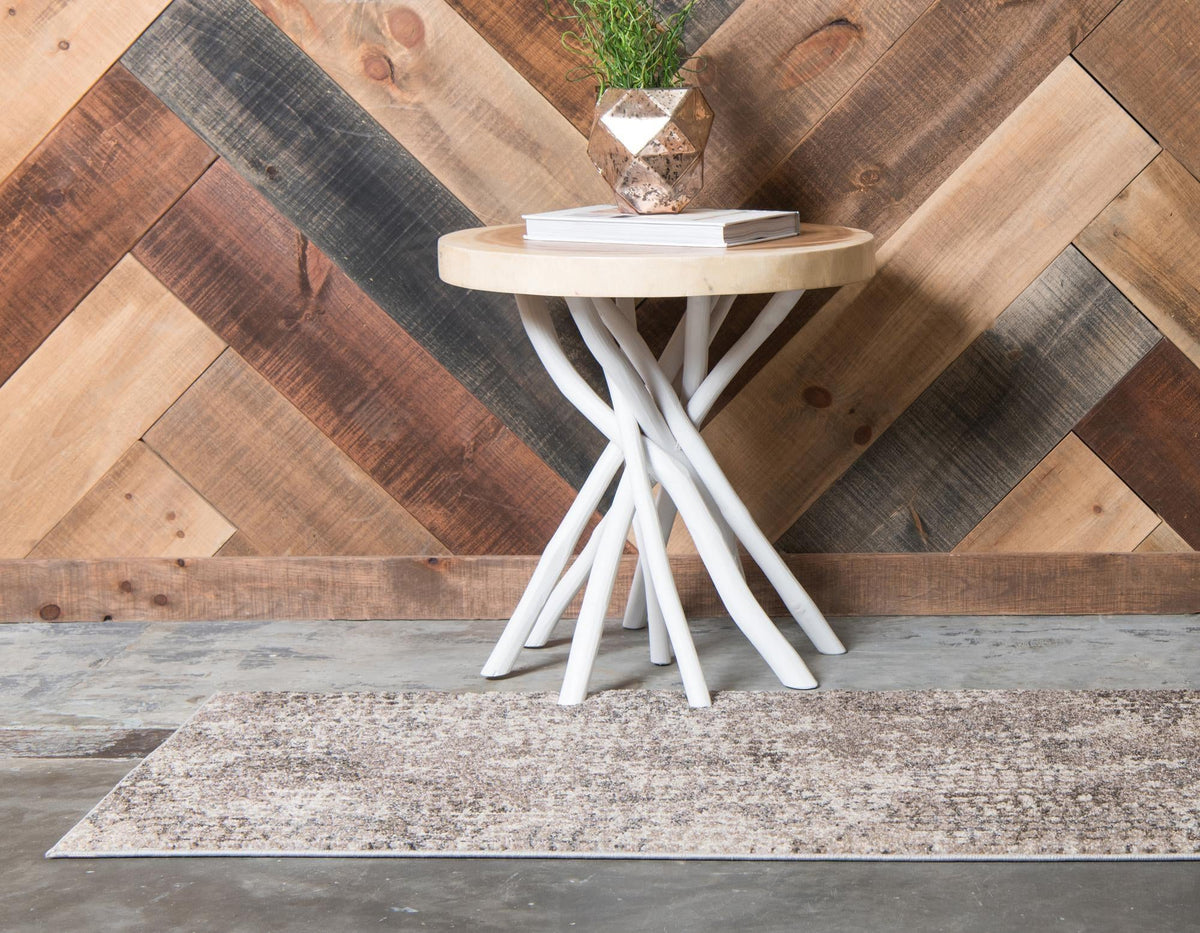 Chromatic Oasis Collection Area Rug -  Tropic Runner Gray  lifestyle 122