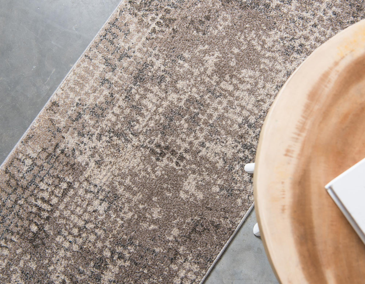 Chromatic Oasis Collection Area Rug -  Tropic Runner Gray  lifestyle 123
