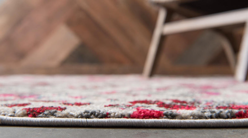Chromatic Oasis Collection Area Rug -  Tropic Round Pink  lifestyle 51