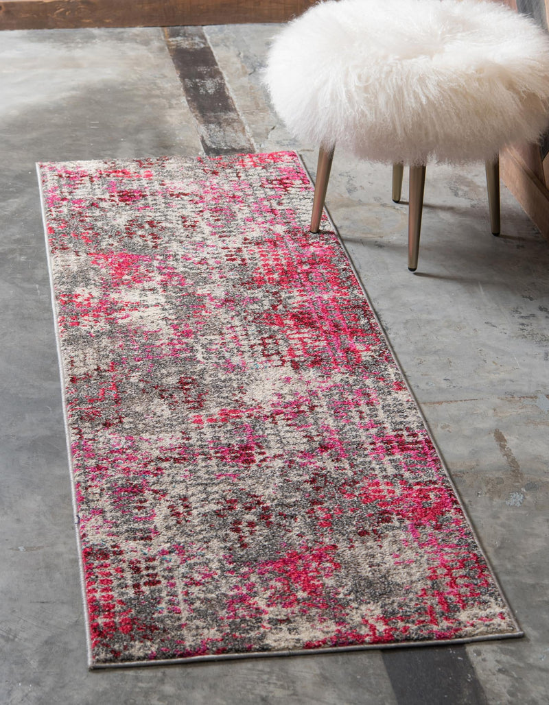 Chromatic Oasis Collection Area Rug -  Tropic Runner Pink  lifestyle 53