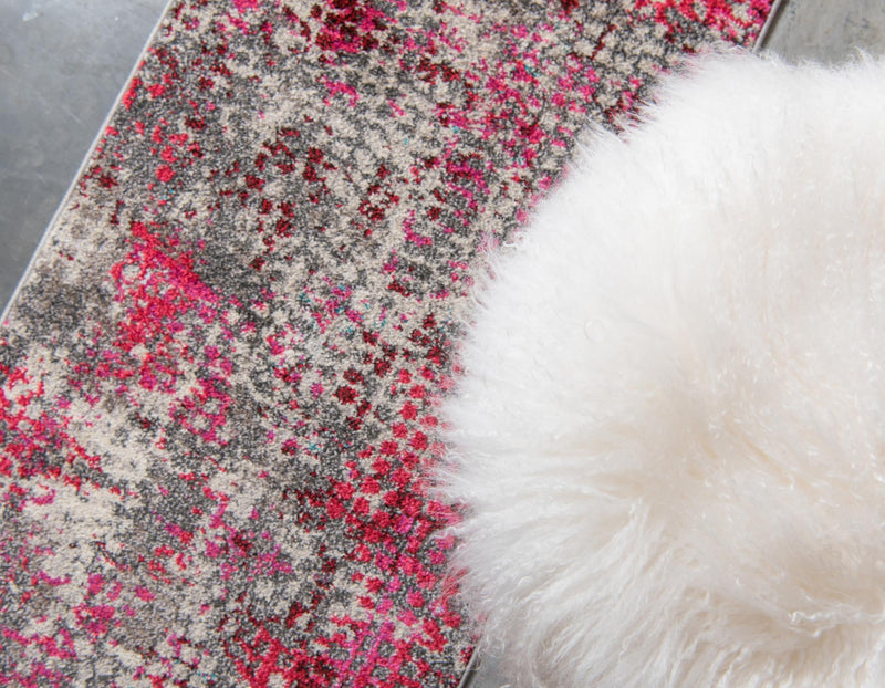 Chromatic Oasis Collection Area Rug -  Tropic Runner Pink  lifestyle 71