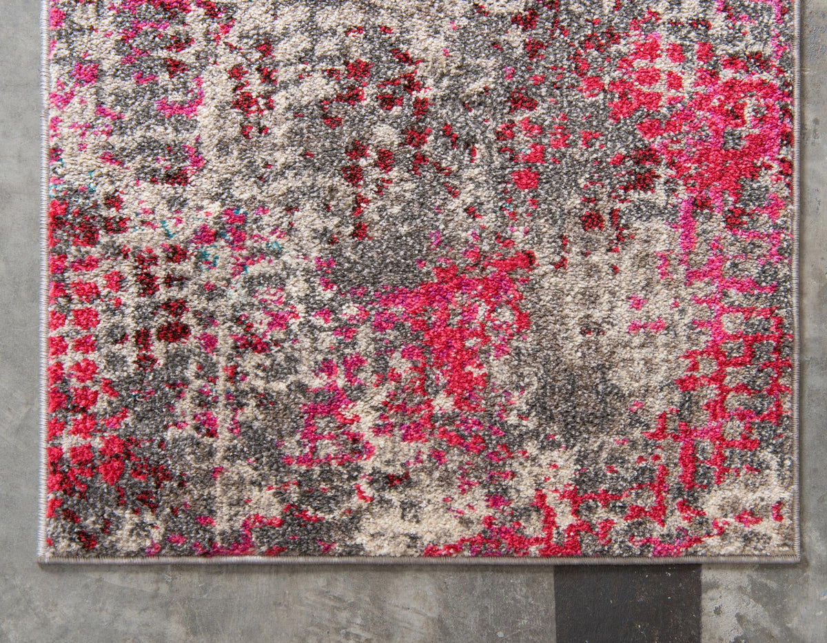 Chromatic Oasis Collection Area Rug -  Tropic Runner Pink  lifestyle 99