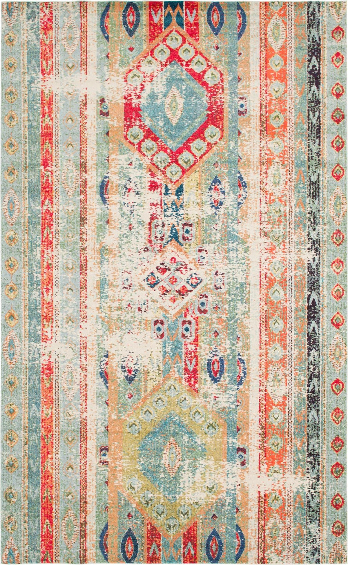 Sedona Vista Collection Area Rug -  Navajo Rectangular Blue  lifestyle 20