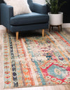 Sedona Vista Collection Area Rug -  Navajo Rectangle Blue  lifestyle 2