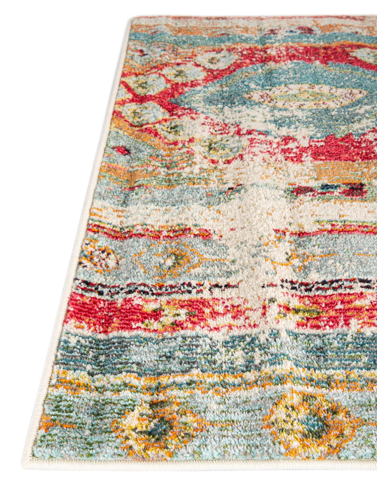 Sedona Vista Collection Area Rug -  Navajo Rectangle Blue  lifestyle 7