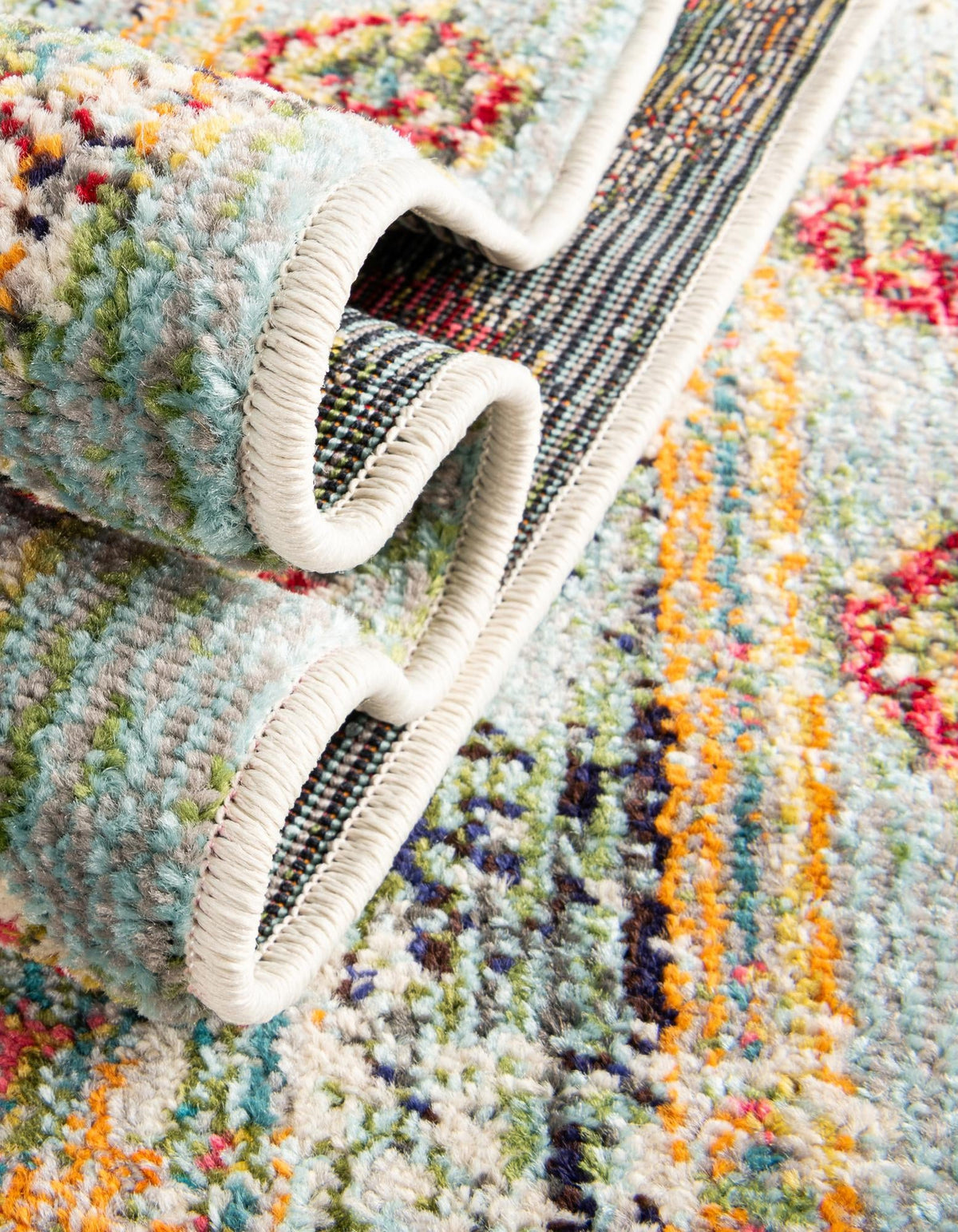 Sedona Vista Collection Area Rug -  Navajo Rectangle Blue  lifestyle 13