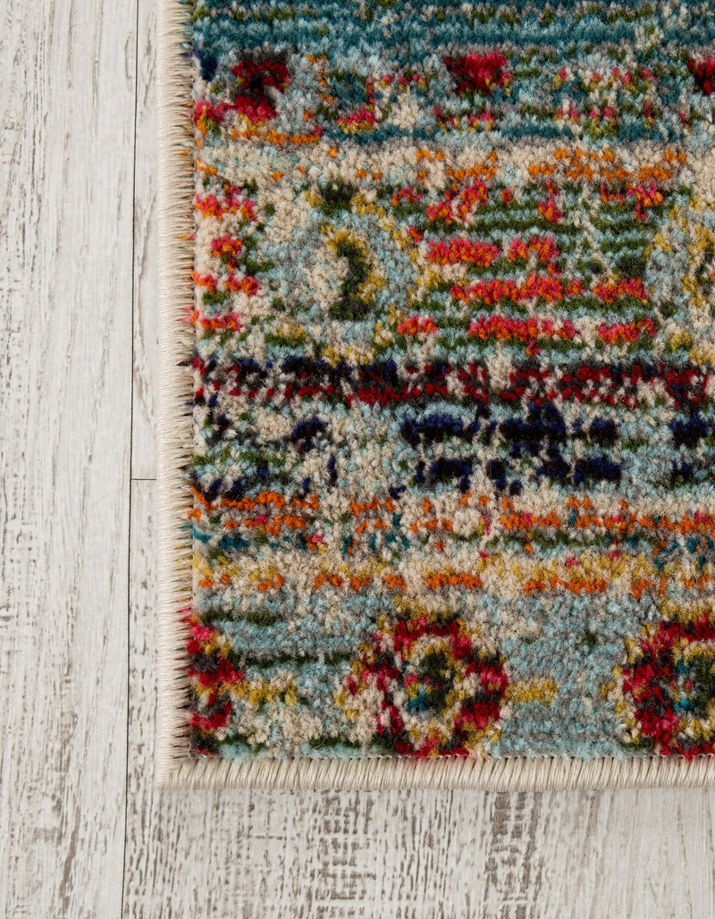 Sedona Vista Collection Area Rug -  Navajo Runner Blue  lifestyle 34