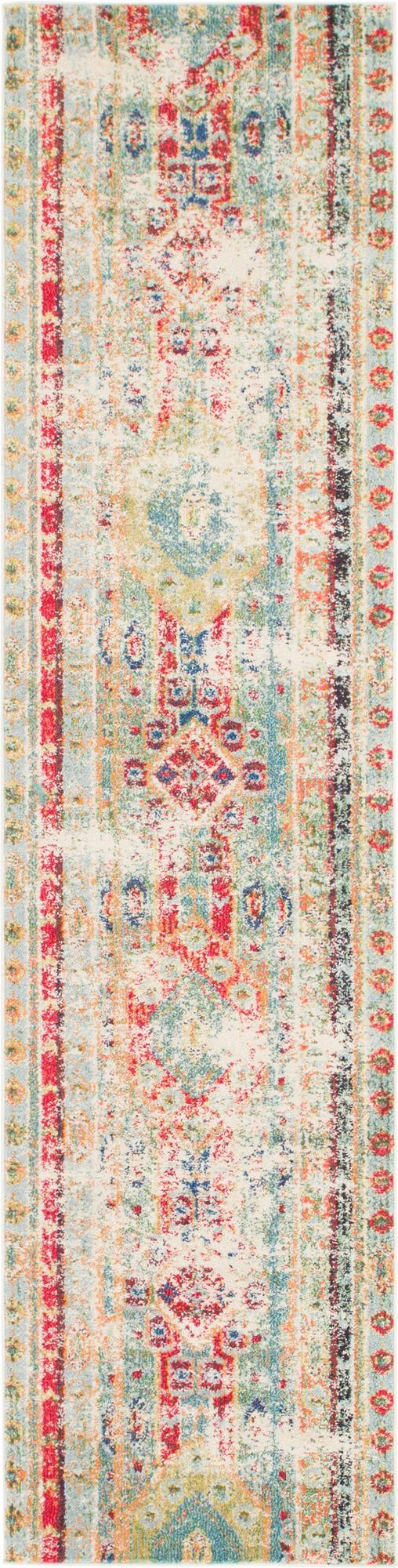 Sedona Vista Collection Area Rug -  Navajo Runner Blue  lifestyle 17