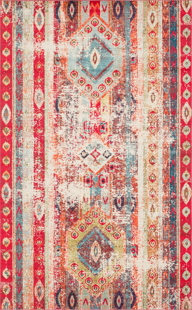 Sedona Vista Collection Area Rug -  Navajo Rectangular Cherry Pink  lifestyle 15