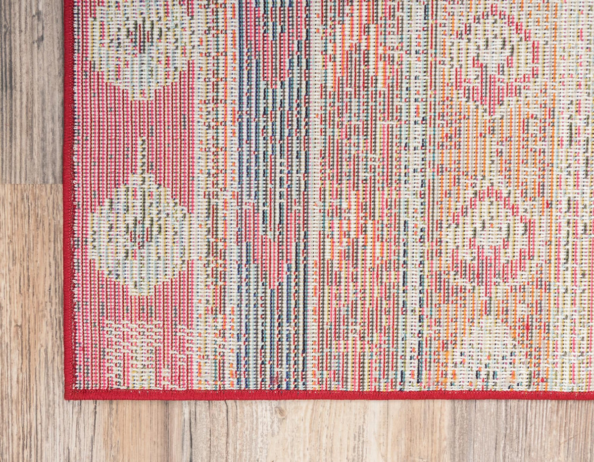Sedona Vista Collection Area Rug -  Navajo Rectangular Cherry Pink  lifestyle 60