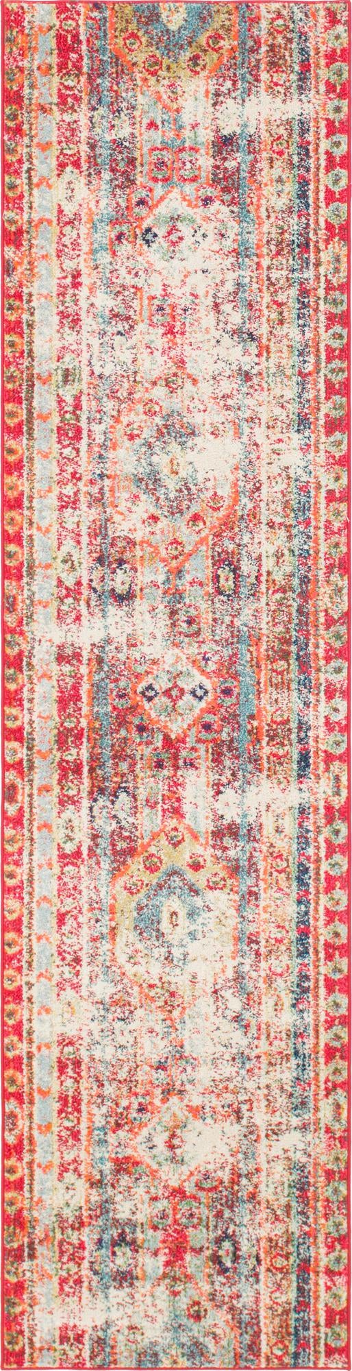 Sedona Vista Collection Area Rug -  Navajo Runner Cherry Pink  lifestyle 59