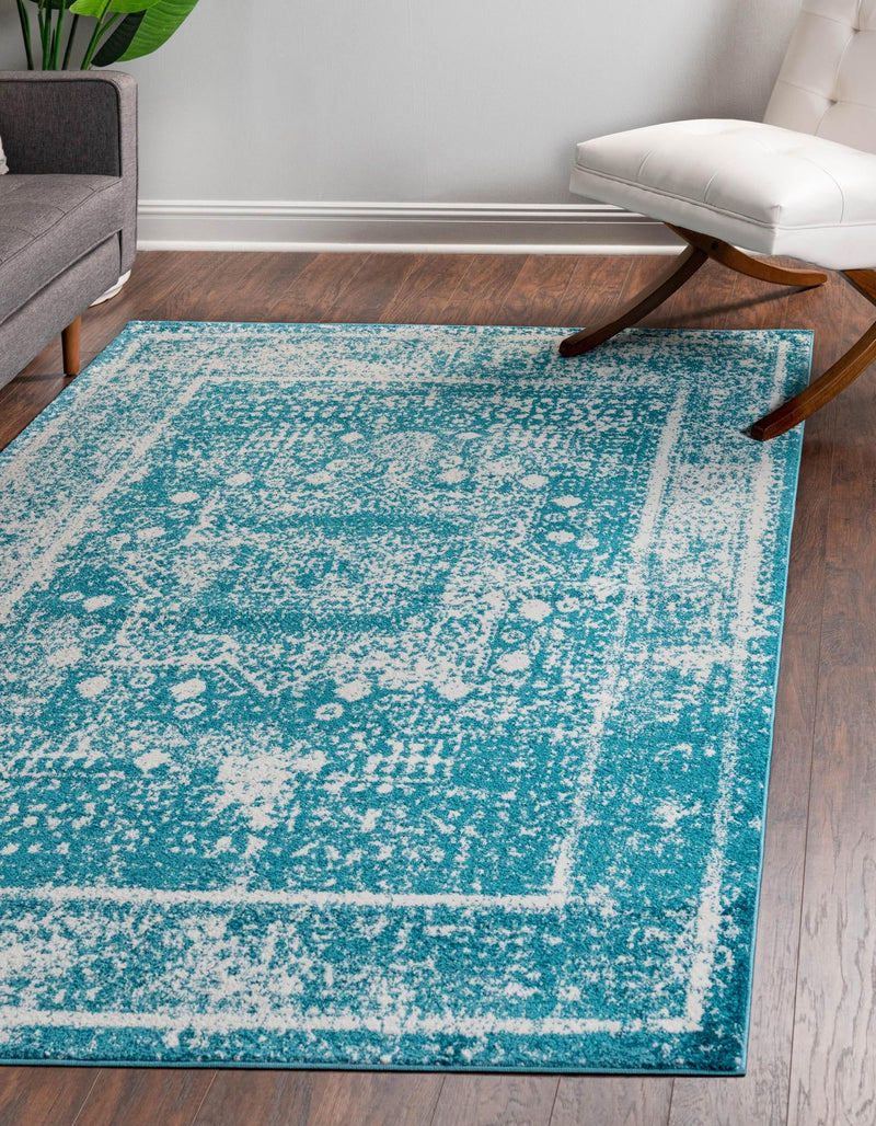 Amalfi Coast Woven Collection Area Rug - Sorrento Rectangle Blue  lifestyle 4