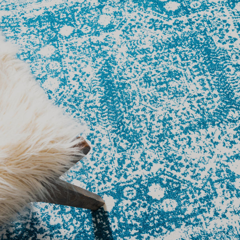 Amalfi Coast Woven Collection Area Rug - Sorrento Rectangle Blue  lifestyle 16