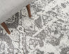 Amalfi Coast Woven Collection Area Rug -  Salerno Round Light Gray  lifestyle 67