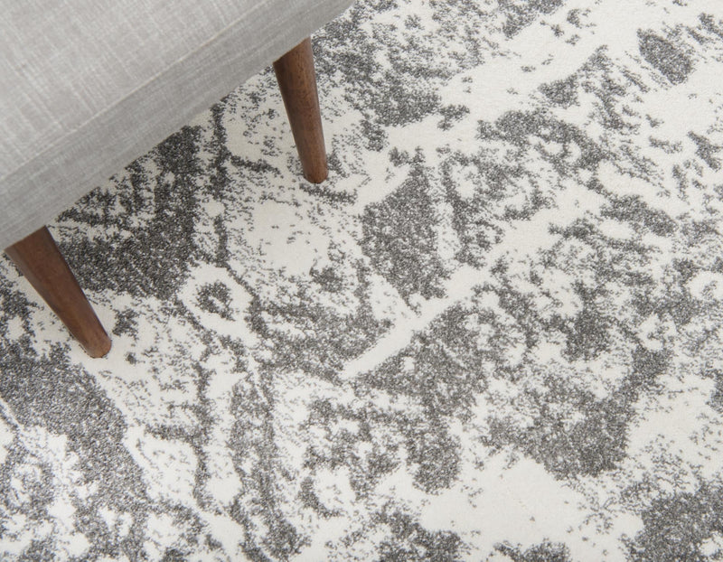 Amalfi Coast Woven Collection Area Rug -  Salerno Round Light Gray  lifestyle 67