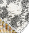 Amalfi Coast Woven Collection Area Rug -  Salerno Round Light Gray  lifestyle 84