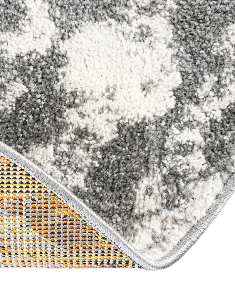 Amalfi Coast Woven Collection Area Rug -  Salerno Round Light Gray  lifestyle 84