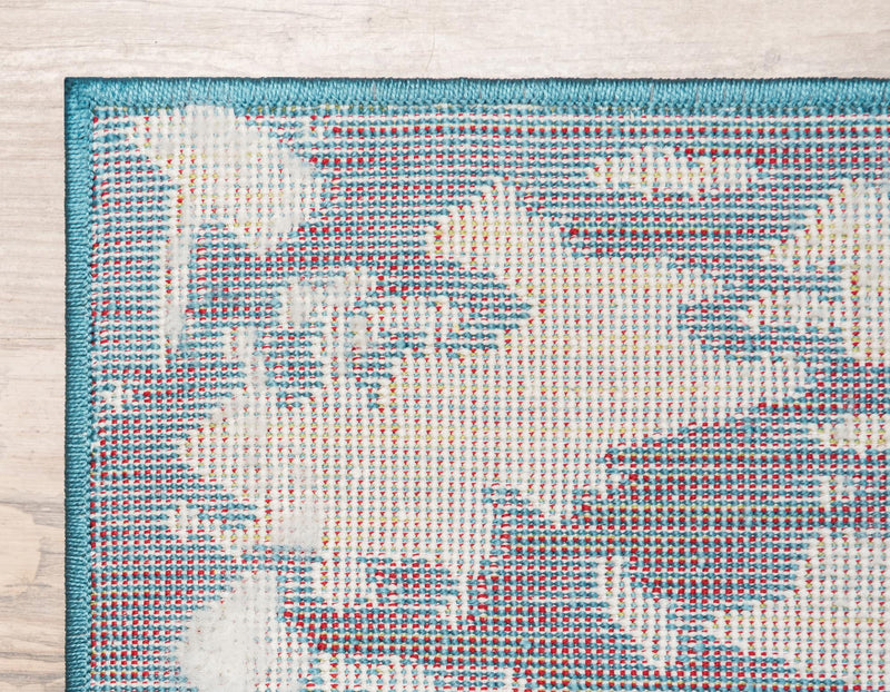 Amalfi Coast Woven Collection Area Rug -  Salerno Rectangle Blue  lifestyle 22