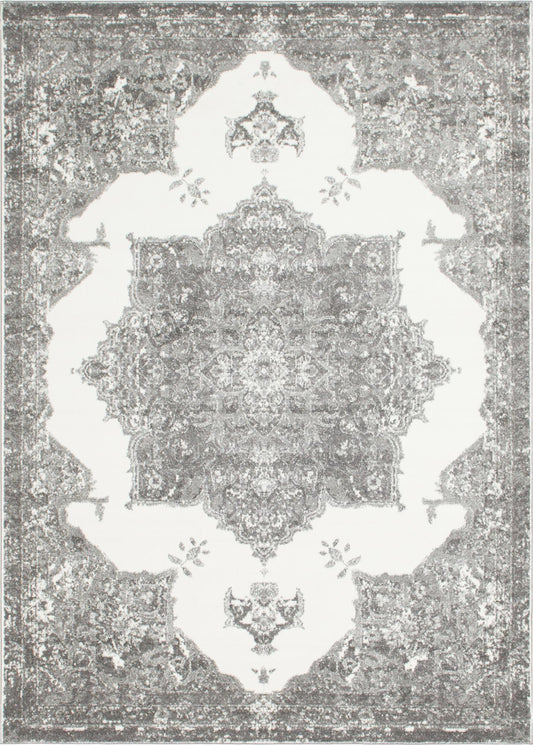 Amalfi Coast Woven Collection Area Rug -  Maiori Rectangle Gray Main