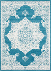 Amalfi Coast Woven Collection Area Rug -  Maiori Rectangle Blue  lifestyle 2
