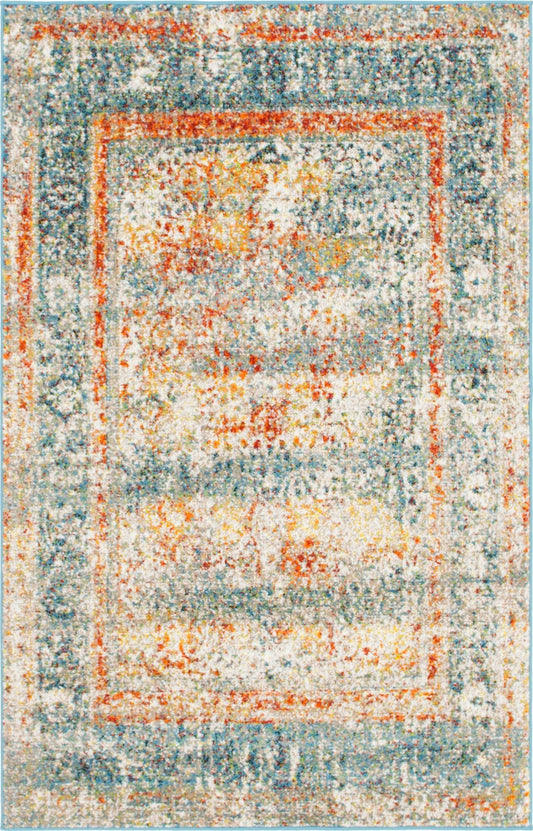 Amalfi Coast Woven Collection Area Rug -  Minori Rectangle Blue  lifestyle 2