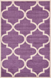 Lattice Gardens Collection Area Rug -  Espaliera Rectangle Purple  lifestyle 4