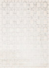 Hollywood Luxe Collection Area Rug -  Beverly (White Silver) Rectangle White Silver Main