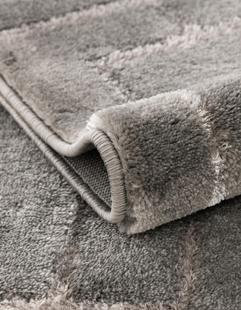 Hollywood Luxe Collection Area Rug -  Beverly (Gray Silver) Rectangle Gray Silver  lifestyle 6