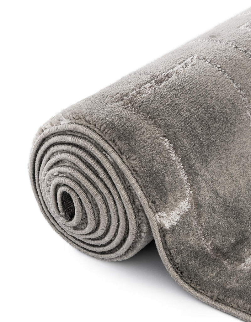 Hollywood Luxe Collection Area Rug -  Beverly (Gray Silver) Rectangle Gray Silver  lifestyle 12