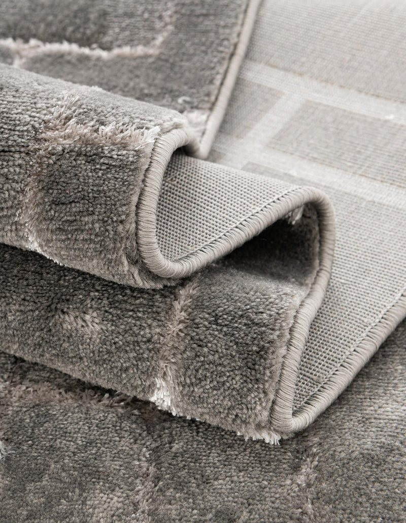 Hollywood Luxe Collection Area Rug -  Beverly (Gray Silver) Rectangle Gray Silver  lifestyle 13