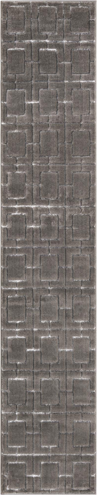 Hollywood Luxe Collection Area Rug -  Beverly Runner Gray Silver  lifestyle 47