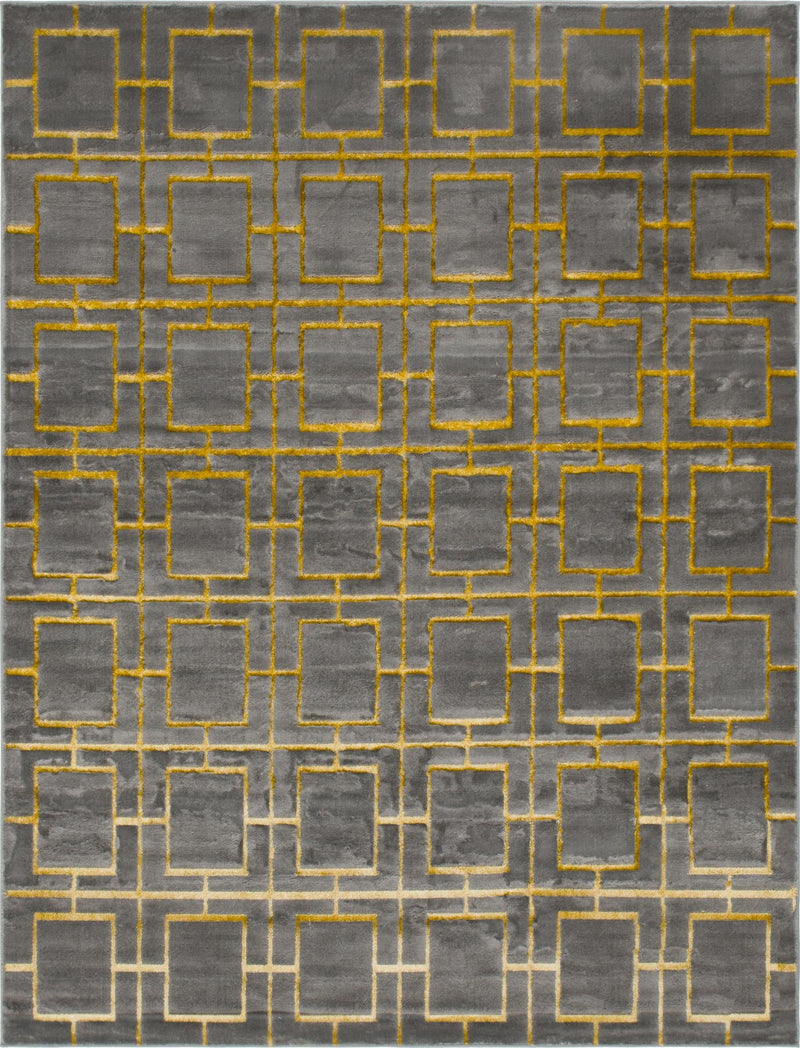 Hollywood Luxe Collection Area Rug -  Beverly (Gray Gold) Rectangle Gray Gold  lifestyle 2
