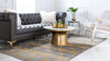 Hollywood Luxe Collection Area Rug -  Beverly (Gray Gold) Rectangle Gray Gold  lifestyle 3