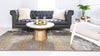 Hollywood Luxe Collection Area Rug -  Beverly (Gray Gold) Rectangle Gray Gold  lifestyle 4