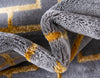 Hollywood Luxe Collection Area Rug -  Beverly (Gray Gold) Rectangle Gray Gold  lifestyle 8