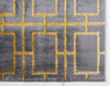 Hollywood Luxe Collection Area Rug -  Beverly (Gray Gold) Rectangle Gray Gold  lifestyle 9