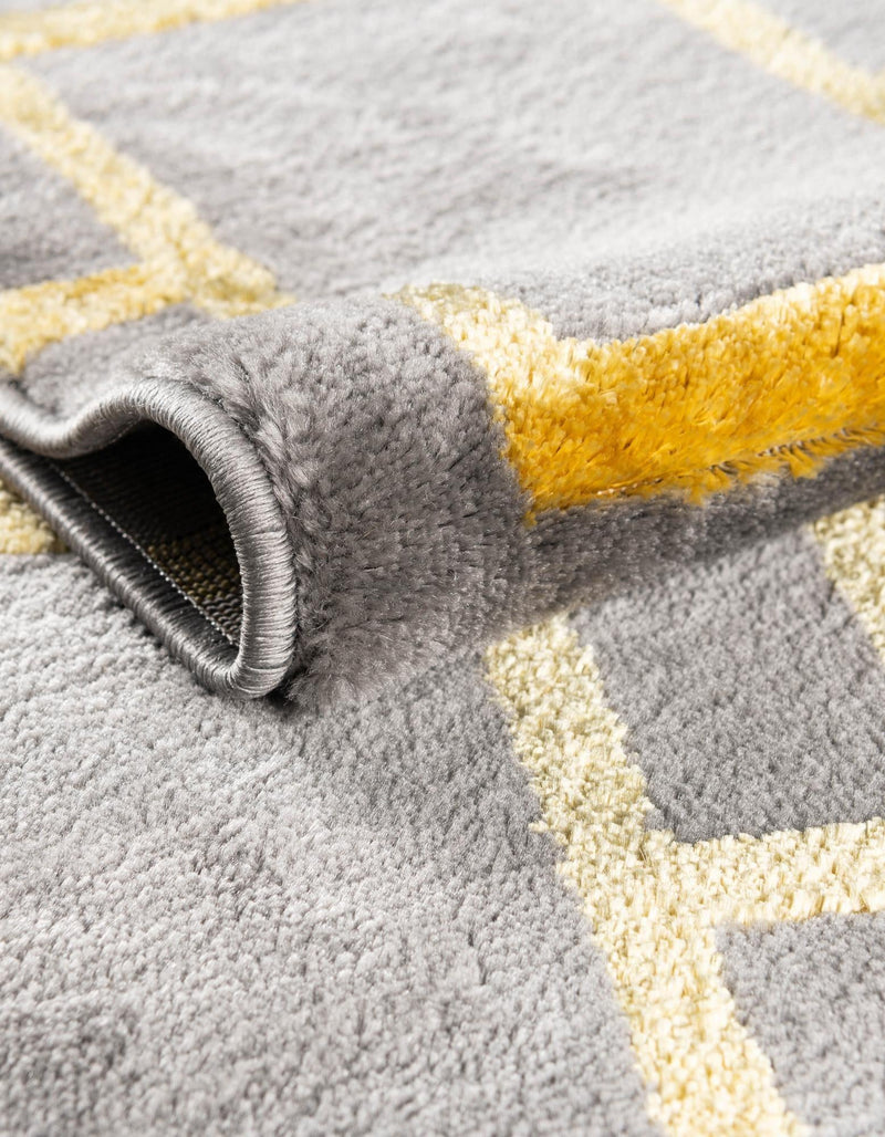 Hollywood Luxe Collection Area Rug -  Beverly (Gray Gold) Rectangle Gray Gold  lifestyle 15