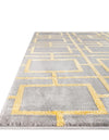 Hollywood Luxe Collection Area Rug -  Beverly (Gray Gold) Rectangle Gray Gold  lifestyle 16