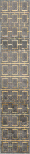 Hollywood Luxe Collection Area Rug -  Beverly (Gray Gold) Runner Gray Gold  lifestyle 14