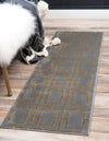 Hollywood Luxe Collection Area Rug -  Beverly (Gray Gold) Runner Gray Gold  lifestyle 18