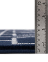 Hollywood Luxe Collection Area Rug -  Beverly (Navy Blue Silver) Rectangle Navy Blue Silver  lifestyle 5