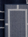 Hollywood Luxe Collection Area Rug -  Beverly (Navy Blue Silver) Rectangle Navy Blue Silver  lifestyle 9