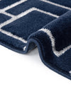 Hollywood Luxe Collection Area Rug -  Beverly (Navy Blue Silver) Rectangle Navy Blue Silver  lifestyle 10