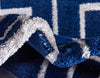 Hollywood Luxe Collection Area Rug -  Beverly (Navy Blue Silver) Runner Navy Blue Silver  lifestyle 32