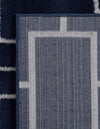 Hollywood Luxe Collection Area Rug -  Beverly (Navy Blue Silver) Runner Navy Blue Silver  lifestyle 34