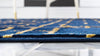 Hollywood Luxe Collection Area Rug -  Beverly (Navy Blue Gold) Rectangle Navy Blue Gold  lifestyle 14