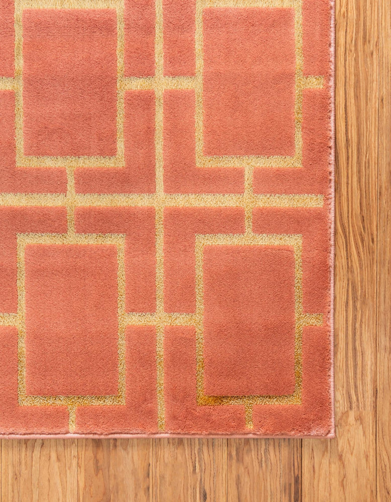 Hollywood Luxe Collection Area Rug -  Beverly (Coral Gold) Rectangle Coral Gold  lifestyle 9