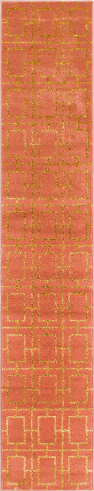 Hollywood Luxe Collection Area Rug -  Beverly (Coral Gold) Runner Coral Gold  lifestyle 14