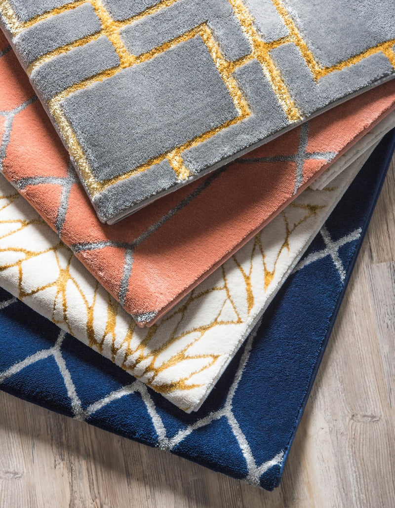 Hollywood Luxe Collection Area Rug -  Rodeo Rectangle White Gold  lifestyle 50